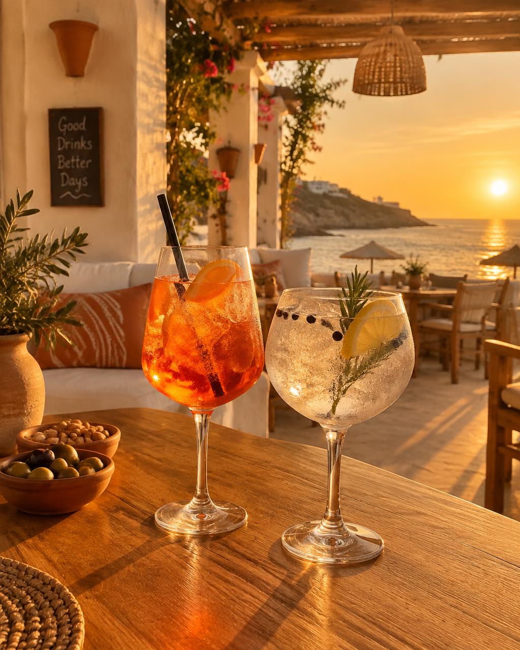 Aperitivo al tramonto